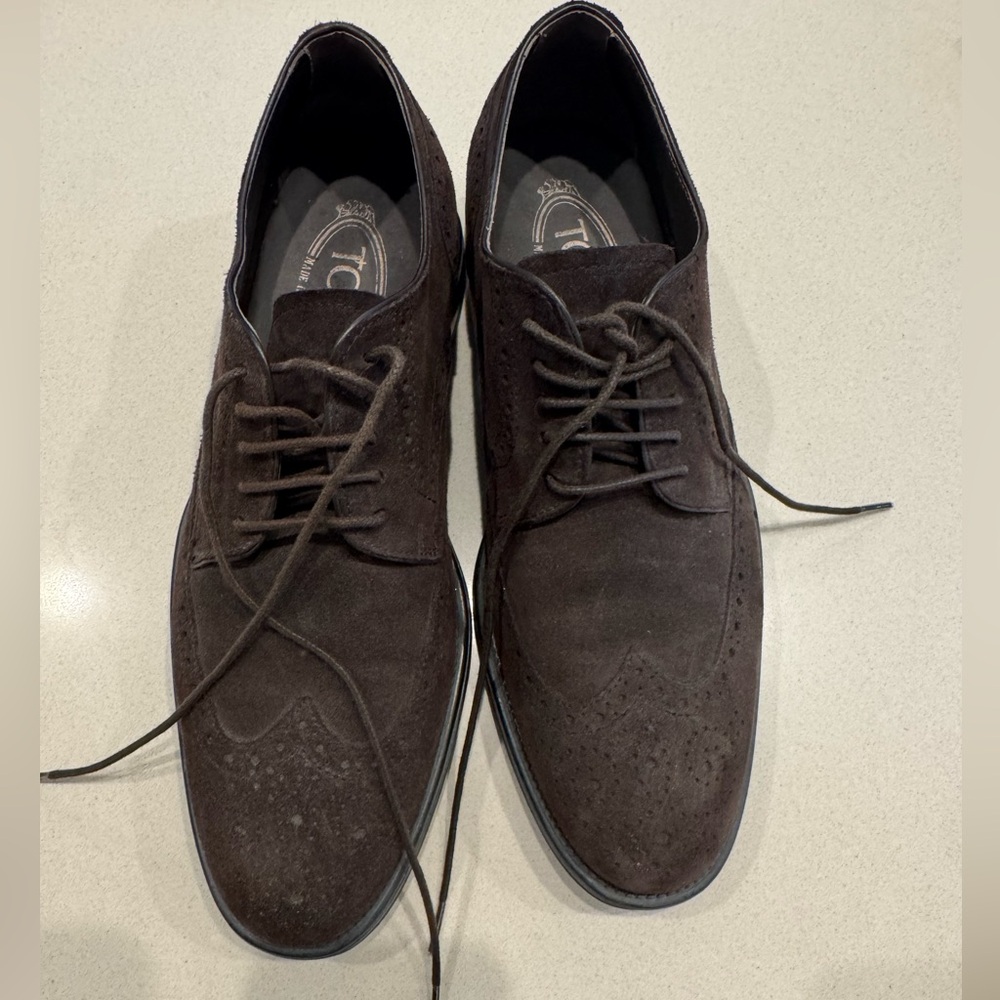Men's TOD’S Brown Suede Dress Shoes